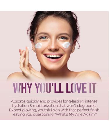 What's My Age Again SuperActive Facial Moisturizer - Vegan Cruelty-Free Daily Hydrating Cream for All Skin Types | EWG Verified | 60ml - Buy Online on GoSupps.com