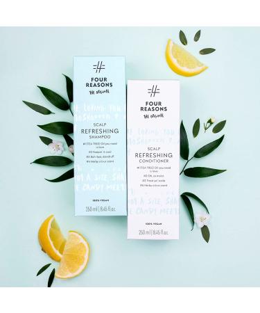 Buy Four Reasons Original Scalp Refreshing Conditioner - Moisturizing Anti-Itch Tea Tree Oil Formula for Flaky & Oily Dandruff - 8.45 fl.oz - Buy Online on GoSupps.com