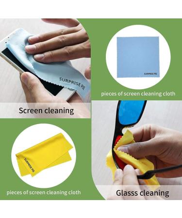 6 Pack Microfiber Cleaning Cloths 400 GSM - Lint Free, 12x12 Inches, Multi-Colored - Ideal for Kitchen, Car, House, Boat - Soft and Thick Reusable Towels - Buy Online on GoSupps.com