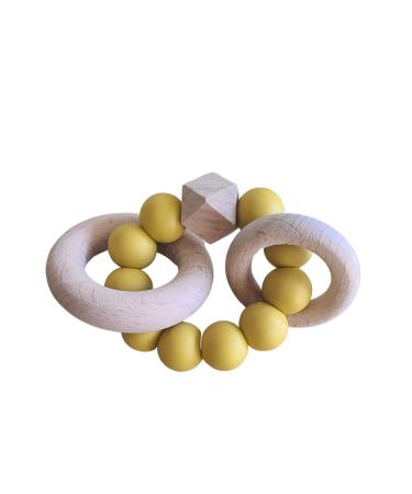 Oliver and Sage Silicone Baby Teether | Rattle For Babies | Teething Toy |Teething Relief Mango