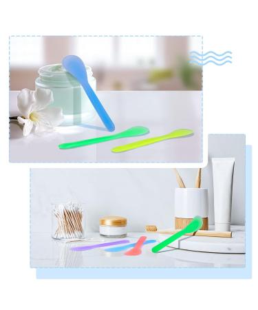 Patelai 50pcs Disposable Cosmetic Spatula - Makeup Frosted Tip Tools for DIY & Sampling - Plastic Cream Scoop & Mask Spoon in Random Colors - Buy Online on GoSupps.com