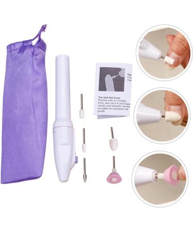 Ipetboom 1set Nail Polisher Professional Nail File Professional Electric Nail Kit Battery Nail Sander Electric Manicure File Hair Double Bun Mini Abs Manicure Tools White - Buy Online on GoSupps.com