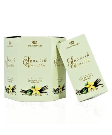 Al-Rehab Spanish Vanilla Perfume Oil 6ML (0.2 Oz) (BOX OF 6) - Arabian Perfume Oils For Women - Long Lasting Concentrated Perfume Oil - A Luxurious Soft & Sweet Women's Fragrance For An Elegant Touch Spanish Vanilla (Box of 6) - Buy Online on GoSupps.com