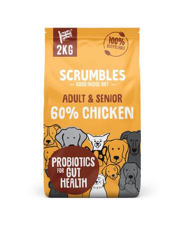 Scrumbles Dry Dog Food with Fresh Chicken 2 kg (Pack of 1) package may vary