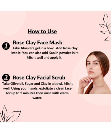 Mi Nature Rose Clay Powder 8 oz - Pink Kaolin Clay for Face Mask, Scrubs, Soaps & More | Suitable for All Skin Types | DIY Skin Care Essential - Buy Online on GoSupps.com