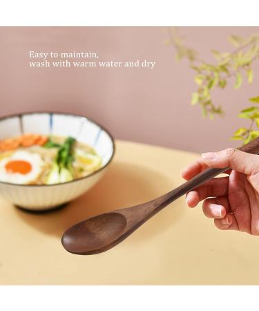 AIDIRui 8 Pcs Wooden 9 inchJapanese Spoon Fork Set Kitchen Tableware Natural Wood Cutlery Wooden Dinner Cutlery Set - Buy Online on GoSupps.com