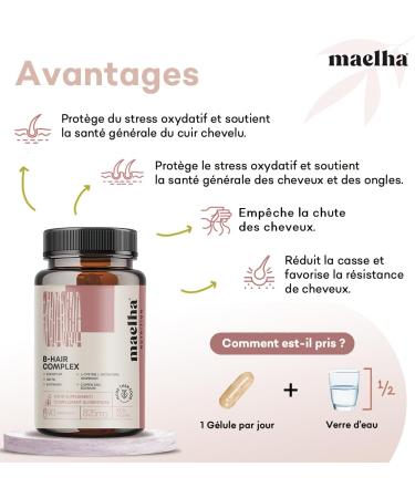 B-Hair Complex | Compl ment base de biotine et de vitamine B pour les cheveux | 90 capsules | 100% v g talien - Buy Online on GoSupps.com