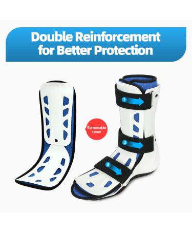 Guanai Walking Boot - Adjustable Straps, Medical Grade Support for Injured Foot, Achilles Surgery Recovery - Large Right - Buy Online on GoSupps.com