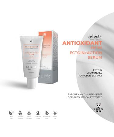 Celesty Beauty Antioxidat Face Cream Ectoin-Powered Anti-Aging Serum for Wrinkles & Fine Lines Moisturizer Skin Repair Even Skin Tone Vitamin E & A Plankton Extract Hydrating Serum - Buy Online on GoSupps.com