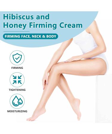 Hibiscus & Honey Skin Tightening Neck Cream - Collagen & Hyaluronic Acid Formula - 4 FL OZ - Buy Online on GoSupps.com