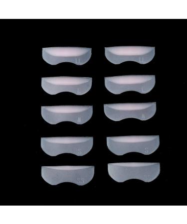 Verdant Touch Lifting Eye Lash Pad Silicone False Eyelash Curler 5 Pairs Durable Lifting Eye Lashes Pad