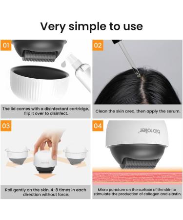 0.5 mm Derma Roller for Hair Microneedling Roller with 1200 Needles Beard Roller Beard Growth Anti-Hair Loss Hair Roller Against Hair Loss and Secret Corners for Skin Hair Face - Buy Online on GoSupps.com