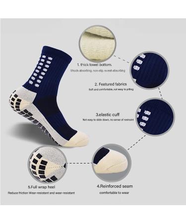 MEIANJU Men's Soccer Grip Socks 6 Pair Gift Box - Anti Slip Non Slip Grip Pads for Football Basketball Sports - Multicolor - Size 6-10 - Buy Online on GoSupps.com