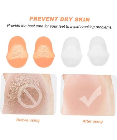 minkissy 2pairs Socks Anti-Cracking Feet Foot Covers Men Loafers Shoes Breathable Foot Protectors Dry Cracked Feet Skin Care Sock Hydrating Lotion Men's Lotion Spa Ankle Sebs Miss White 16.5x8.7cm - Buy Online on GoSupps.com