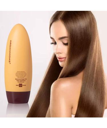 Sulfate-Free Argan Oil Hair Conditioner 15.3 Fl Oz - Moisturizing Deep Conditioner for Color Treated Hair Repairs Dry & Frizzy Hair - Buy Online on GoSupps.com