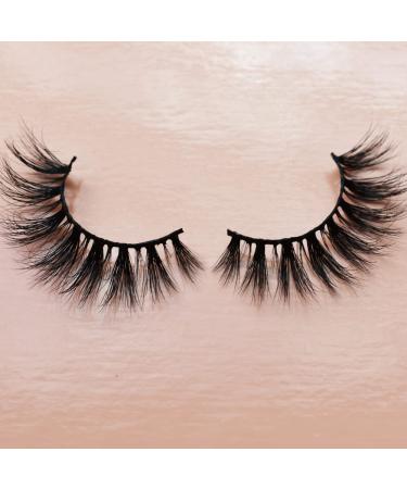 Melody Natural Eyelashes | Ultra Fluffy Vegan Lashes for All Eye Shapes | 25x Reusable Soft Cotton Strap - Premium Quality (Cleo) - Buy Online on GoSupps.com
