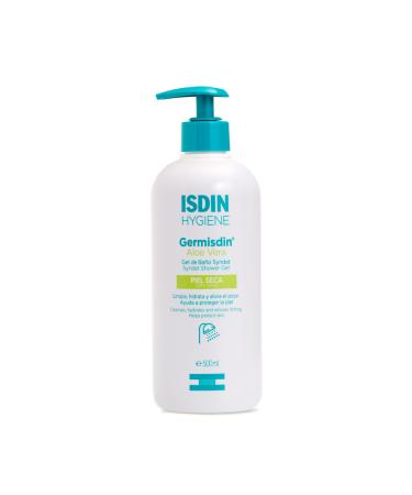 ISDIN Germisdin Soap Free Body Wash Daily Hand and Body Gel 17 Fl Oz Aloe Vera