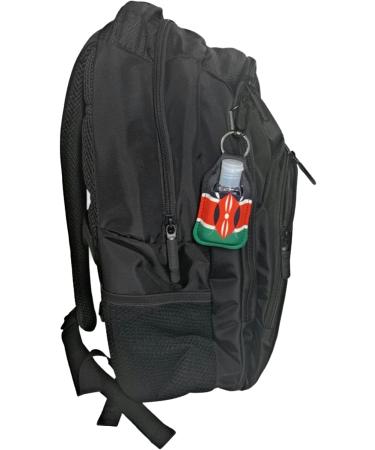 Kenya Flag Neoprene Sanitizer Holder - 30ml Leak Proof Reusable With Snap Hooks - Buy Online on GoSupps.com