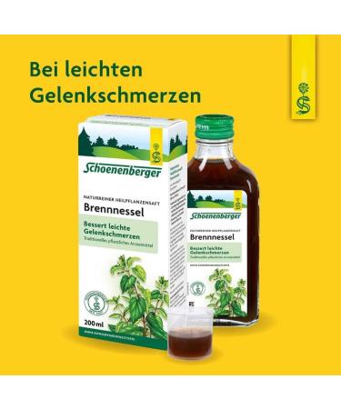 Nettle Juice Schoenenberger 3x200 ml - Premium Organic Herbal Tonic for Health & Wellness - Fast International Shipping - Buy Online on GoSupps.com