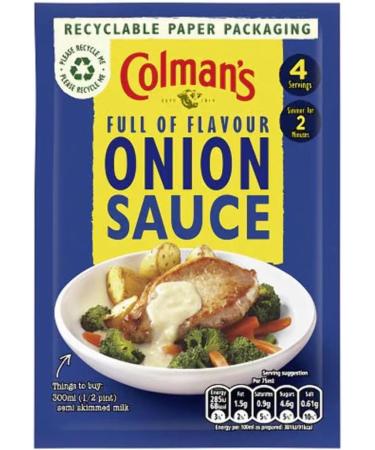 Colmans sauce packet mixes (10x35g Onion Sauce) - Buy Online on GoSupps.com