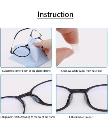 10 Pairs Self-Adhesive Silicone Nose Pads for Glasses & Sunglasses - Anti-Slip Soft & Transparent - Buy Online on GoSupps.com