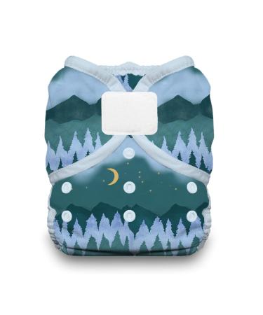Thirsties Duo Wrap Reusable Cloth Diaper Cover, Hook and Loop Closure, Mountain Twilight Size Two (18-40 lbs) Size 2 (Pack of 1) Mountain Twilight