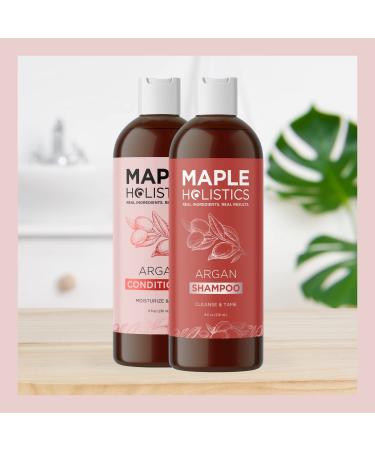 Argan Oil of Morocco Shampoo and Conditioner Set - Sulfate-Free for Color Treated Hair - Volumizing & Hydrating Formula for Men and Women - 2 Piece Set - Buy Online on GoSupps.com