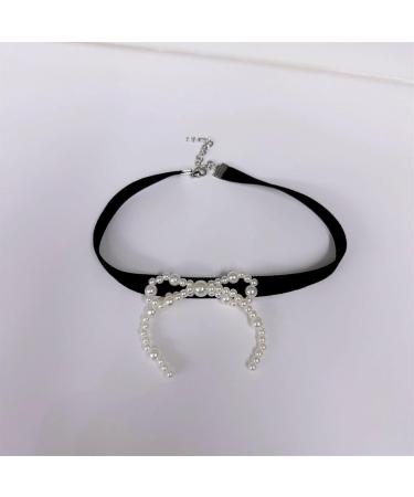 Shop OralGos Exquisite Bow Pendant Necklace | Elegant Faux Pearl Clavicle Chain Jewelry for Women - International Shipping - Buy Online on GoSupps.com