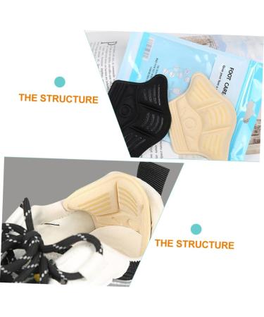 NOLITOY Anti-Drop Heel Pads - 4 Pairs Soft Silicone Cushions for High Heels - Comfort & Stability for Ladies' Pumps - Buy Online on GoSupps.com