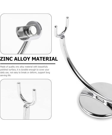 Beaupretty 3 StK Brush Holder - Zinc Alloy Shaving Brush Organizer for Safety Razor - Unique Silver Design - 10.5x8.7cm | International Shipping Available - Buy Online on GoSupps.com