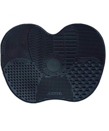 Make-up brush brushes mat mate silicone cosmetic cleaning of carpets to wash and store professional cosmetic brush black