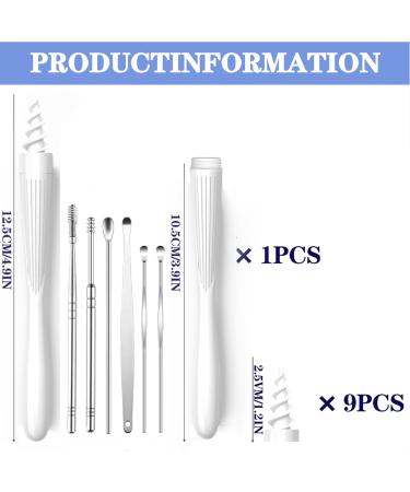 Ear Wax Removal 2025 Q-Grips Ear Wax Removal Tool Reusable and Washable Replacement Soft Silicone Tips for Cleaner Earwax Ear Wax Removal Kit Contains 7 Types of Ear Cleaner Tools (White) - Buy Online on GoSupps.com