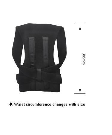 Adjustable Back Straightener for Men & Women - Posture Corrector for Lumbar Support - B02 XXL Black - Buy Online on GoSupps.com