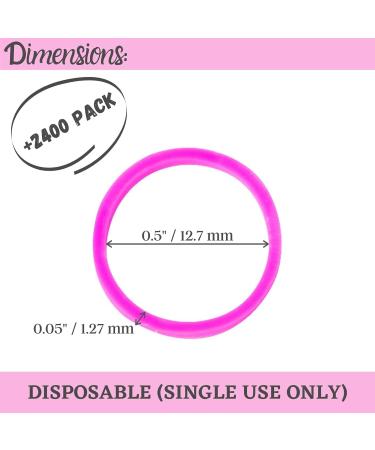 Mr. Pen Hair Rubber Bands 2400 Pack Assorted Color - Elastic Hair Ties for Baby Girls and Hair Styling - Colorful Mini Hair Bands - Buy Online on GoSupps.com