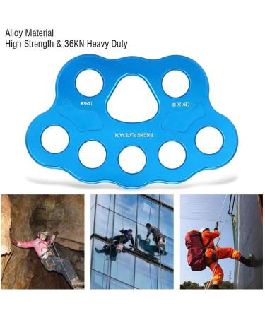 8 Holes Rigging Plate 36KN Paw Rigging Plate for Outdoor Rock Climbing - Buy Online on GoSupps.com