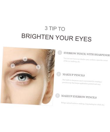 Healeved 8pcs Wooden Makeup Accessories Lead Pencils Sharpener Eyebrow Pencil 1 count (Pack of 1) Coffee - Buy Online on GoSupps.com