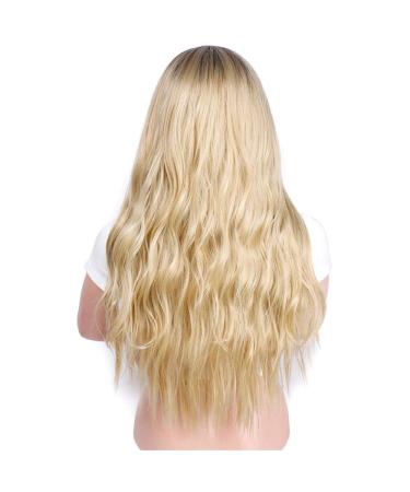 SHIYID Long Wavy Platinum Blonde Wig - Glueless Synthetic Wigs for Women | Buy Now & Enjoy Free International Shipping - Buy Online on GoSupps.com