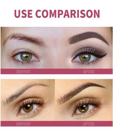 EZGHAR Anjoize Eyebrow Pen Anjoize 4D Laminated Brow Grooming Kit 4D Laminated Brow Starter Kit 4D Hair Stroke Brow Stamp Brush with Waterproof Eyebrow Gel (White out) - Buy Online on GoSupps.com