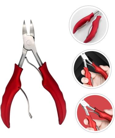 Mikinona 1pc Nail Clippers Nail Kit Nail Tool Skin Pliers Nail Grooming Plier Manicure Nipper Pedicure Kit Bevel Trimmer Groove Clamp Stainless Steel Red Modify Dead Skin Scissors - Buy Online on GoSupps.com