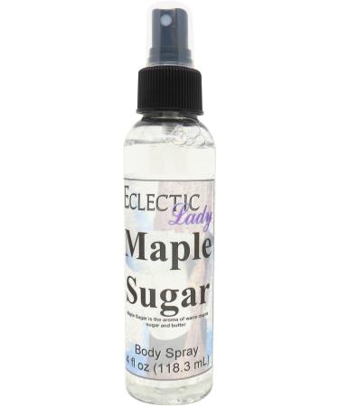 Maple Sugar Body Spray (Double Strength) 2 ounces Body Mist for Women with Clean Light & Gentle Fragrance Long Lasting Perfume with Comforting Scent for Men & Women Cologne with Soft Subtle