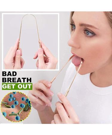 High-Quality Copper Tongue Scraper 2-Pack - Reduces Bad Breath & Promotes Oral Health - Buy Online on GoSupps.com