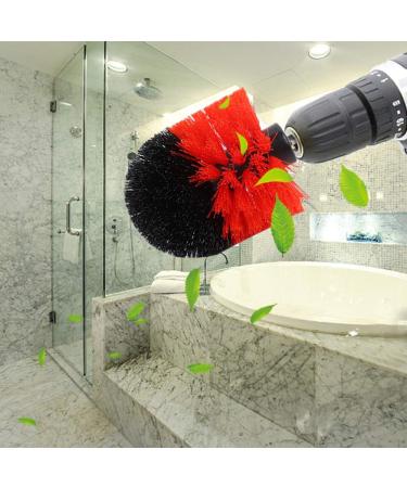 3pcs 3 Colors Drill Brush Replacement Power Scrubber Brush Electric Drill Kit for Bathroom Surfaces Tub Kitchen Shower and Sinks (Red) - Buy Online on GoSupps.com