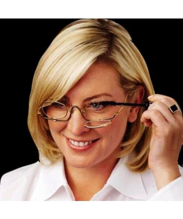 Buy Magnifying Makeup Eye Glasses - Flip Down Lens (+1.5) with Pouch | International Shipping Available - Buy Online on GoSupps.com