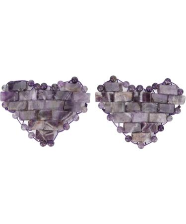 Heart-Shaped Jade Eye Mask | Amethyst Sleeping Mask for Fatigue Relief & Dark Circle Soothing - Buy Online on GoSupps.com