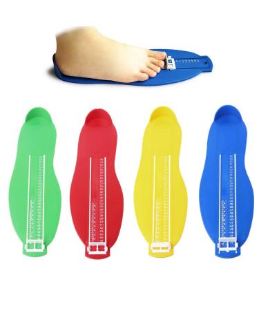 Balax Foot Measuring Device - Easy Shoe Sizing Tool for Kids and Adults - Green/Red/Yellow/Blue - Buy Online on GoSupps.com