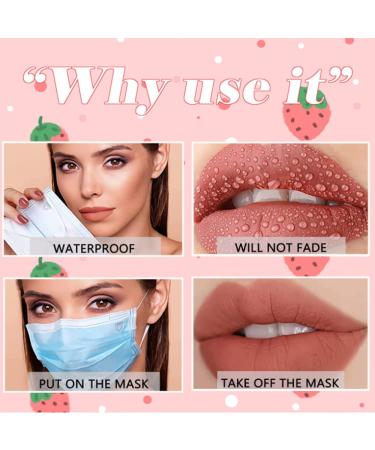 Nude Matte Liquid Lipstick Set - Long-Lasting, Moisturizing, Waterproof | 3 PC Natural Matte Velvet Lip Tint & Gloss Kit for Women & Girls - Buy Online on GoSupps.com