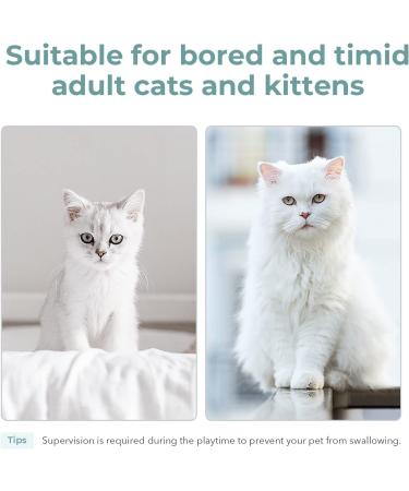 Cheerble Smart Interactive Cat Toy | 3 Modes | Automatic Moving Bouncing Rolling Ball | Indoor Cat Kitten Birthday Gift | Self Rotating with Lights and Bell | USB Rechargeable - Green - Buy Online on GoSupps.com