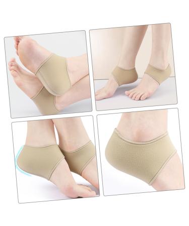 Beaupretty Heel Cups for Women - Ankle Covers & Sole Protectors | Comfortable Heel Pads & Protective Covers | Plantar Socks - 10.8x10.2cm Khaki - Buy Online on GoSupps.com