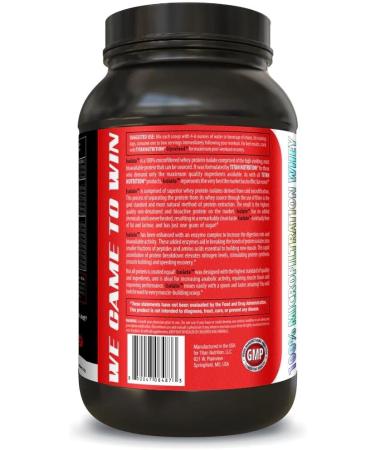 Titan Isolate Whey Protein 2 lbs - Microfiltered for Fast Recovery & Muscle Growth 23g Protein BCAAs Digestive Enzymes - Creamy Peanut Butter Flavor - Buy Online on GoSupps.com