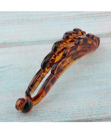 DailyMall Women's Amber Banana Hair Clip - Stylish Hair Claw Barrette & Headdress Accessory for All Hair Types - Buy Online on GoSupps.com
